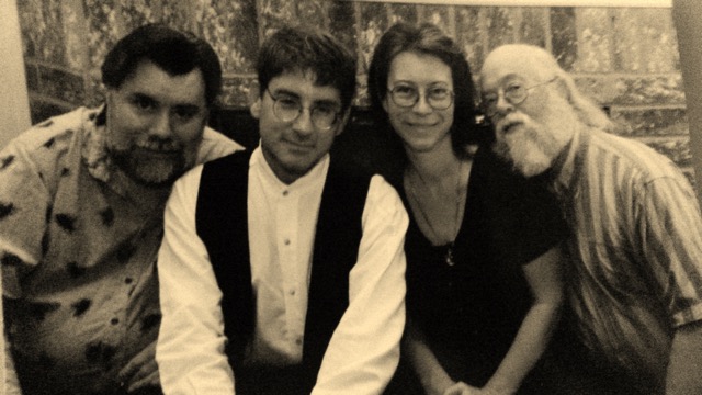 Bobby, Peggy and Jim with band alum Mark Menikos